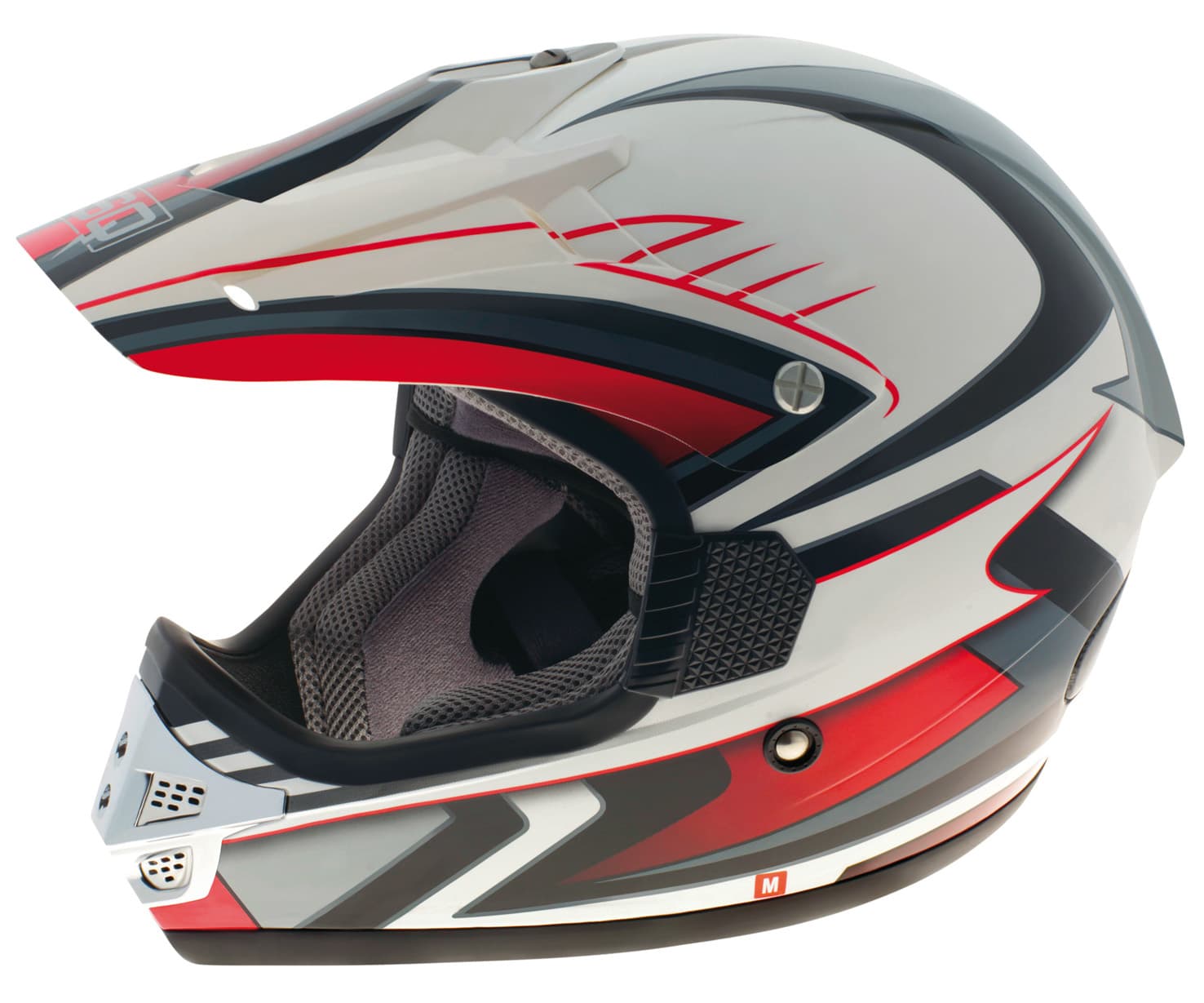 HELM SCOUT KIDS black/red/grey S