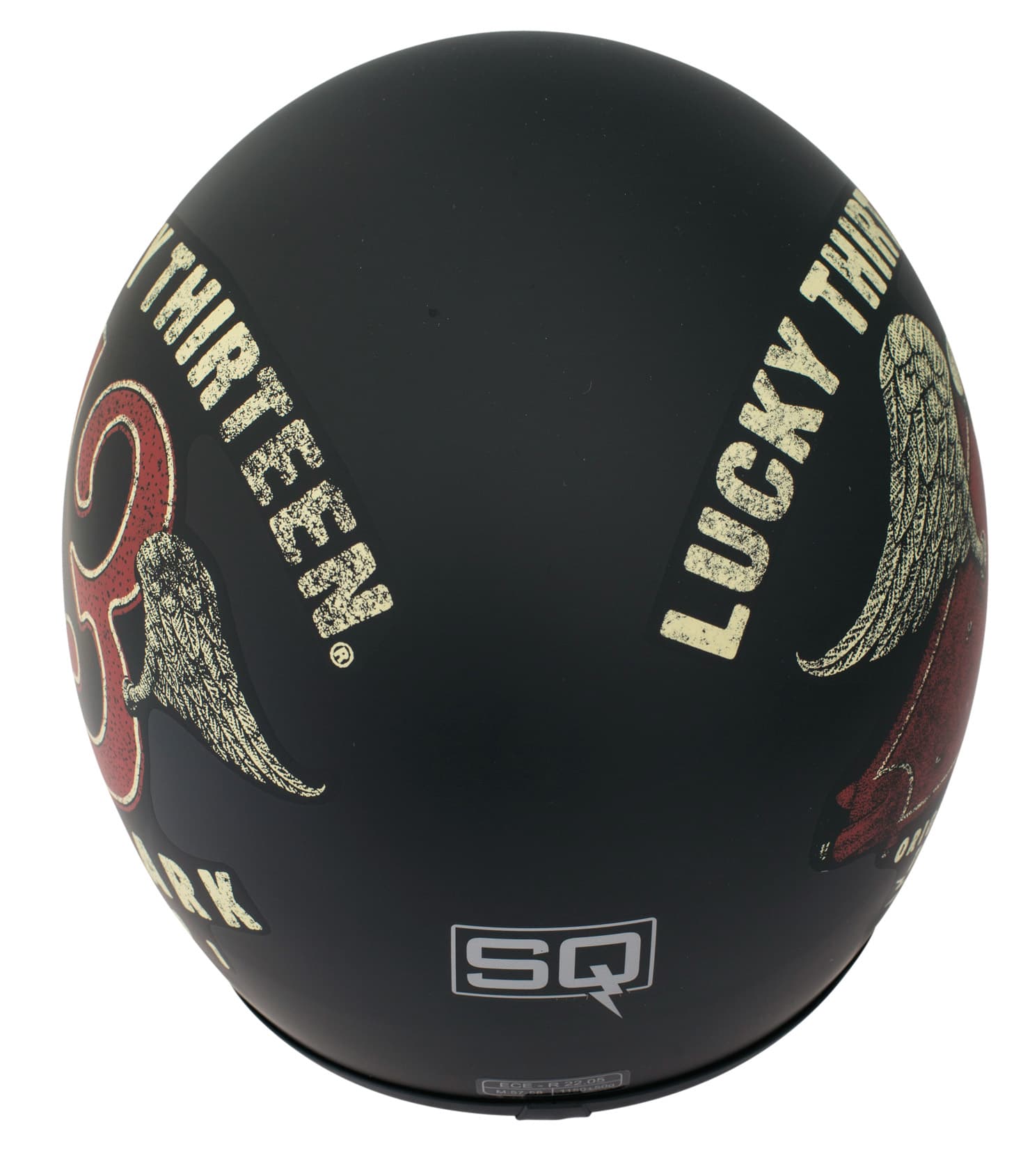 HELM VARESE LUCKY black/gold/red XS