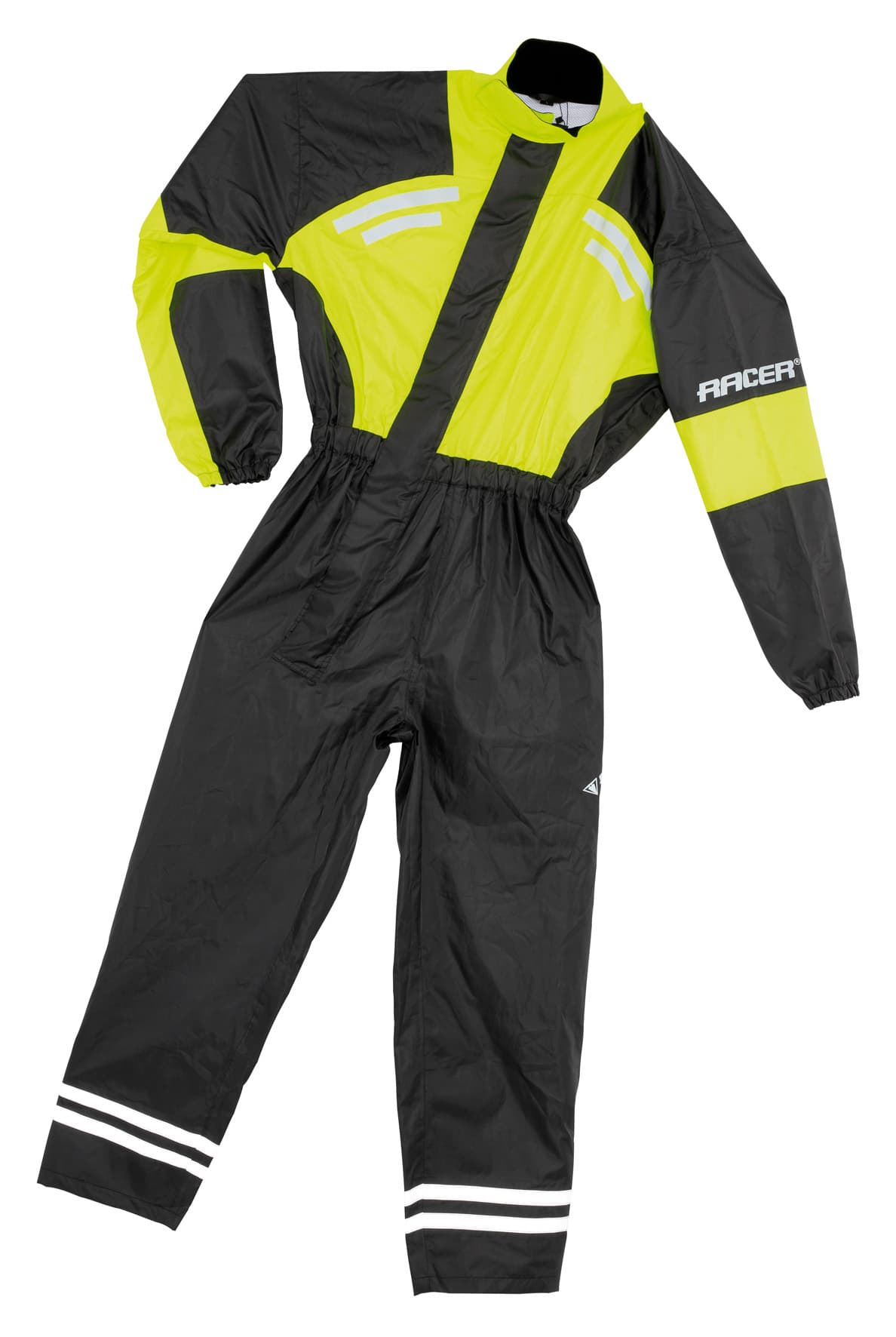 LUMEN  RAINOVERALL fluo-black 3XL