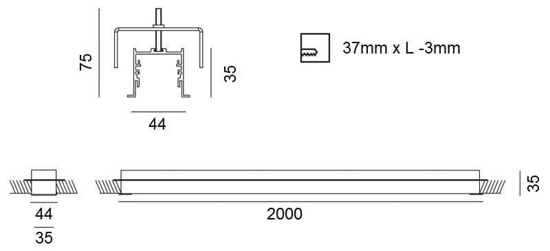 RIDE PROFIL R LED STRIP PROFILE