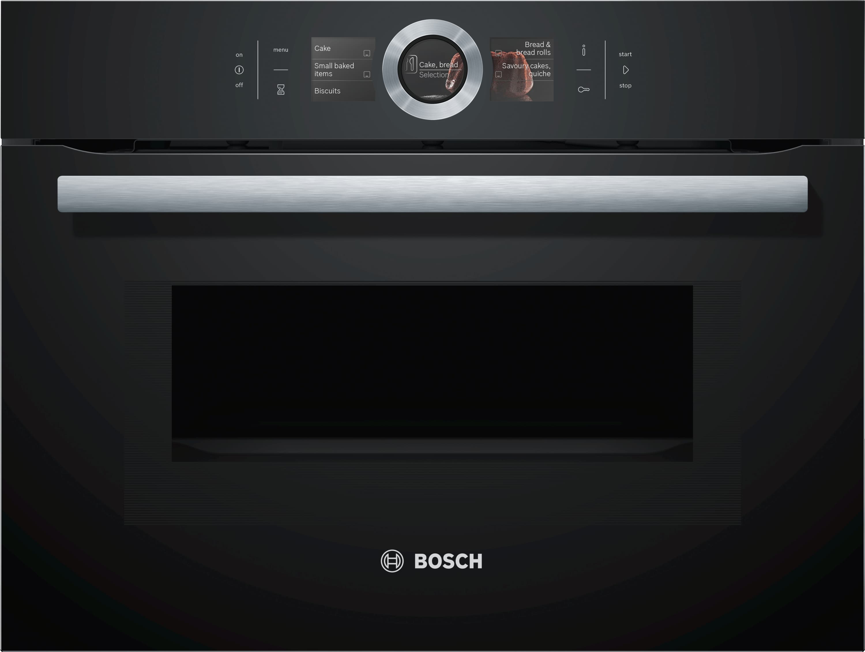 CMG676BB1 Vulkan Schwarz Kompaktbackofen mit Mikrowelle