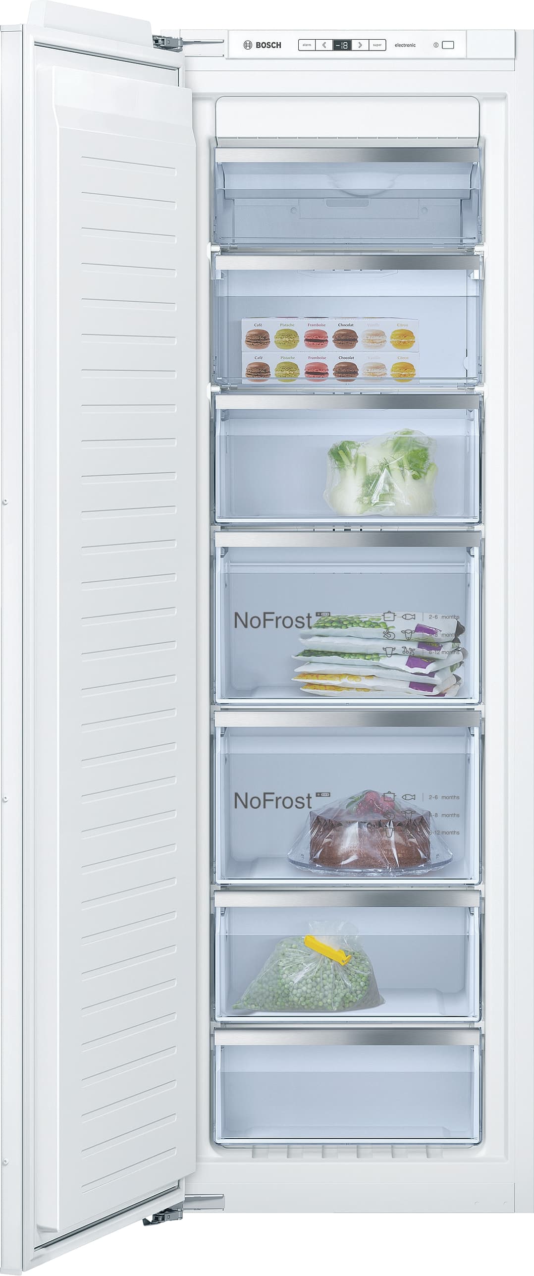 GIN81AC30 NoFrost, Einbau-Gefrierschrank Flachscharnier
