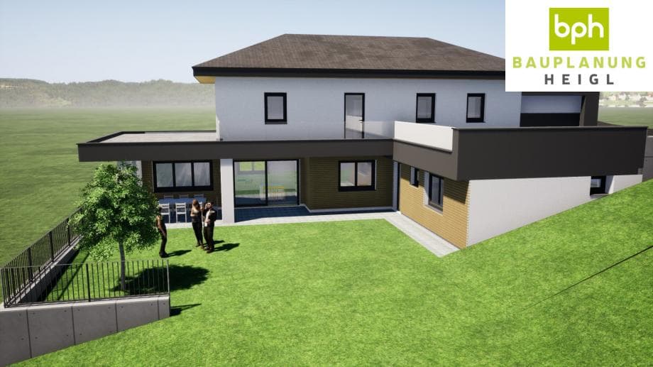 Einfamilienhaus in Hanglage
