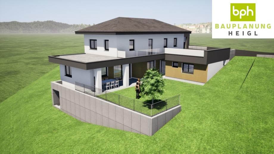 Einfamilienhaus in Hanglage