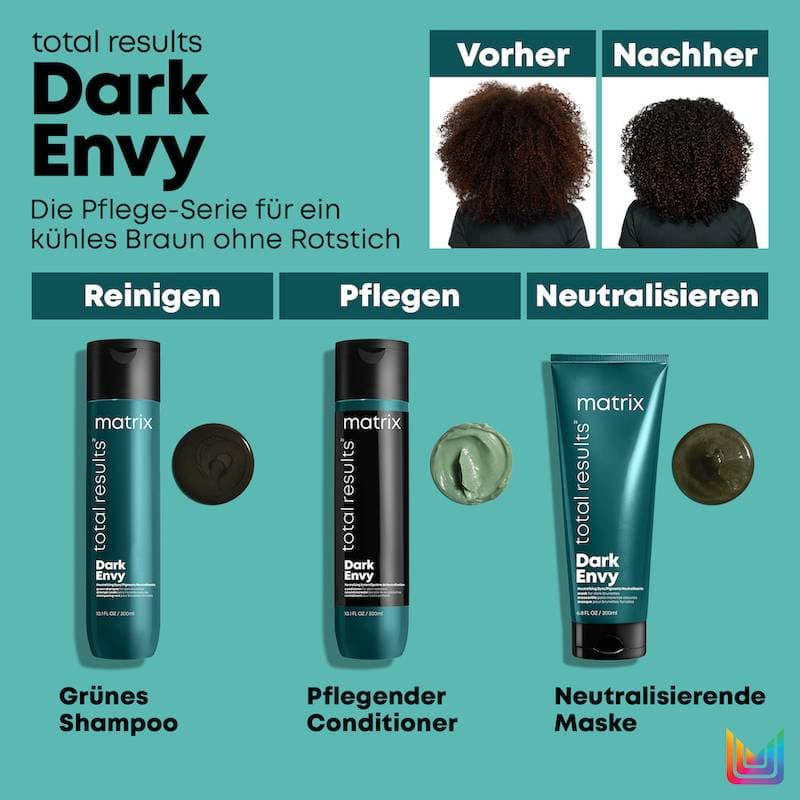 Dark Envy - Matrix Dark Envy Shampoo zur Neutralisation von Rotstichen.