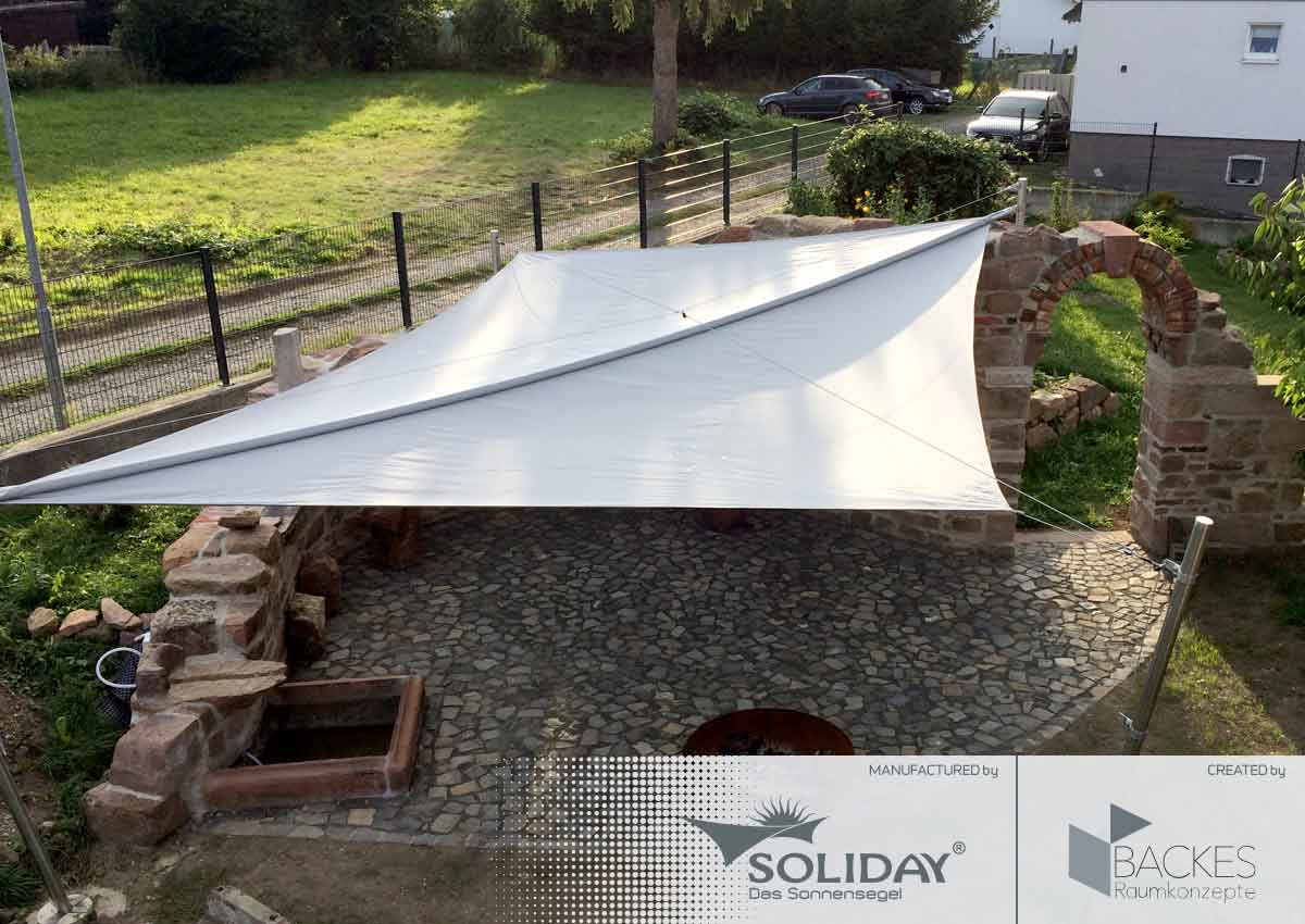 SOLIDAY A - manuell aufrollbares Sonnensegel