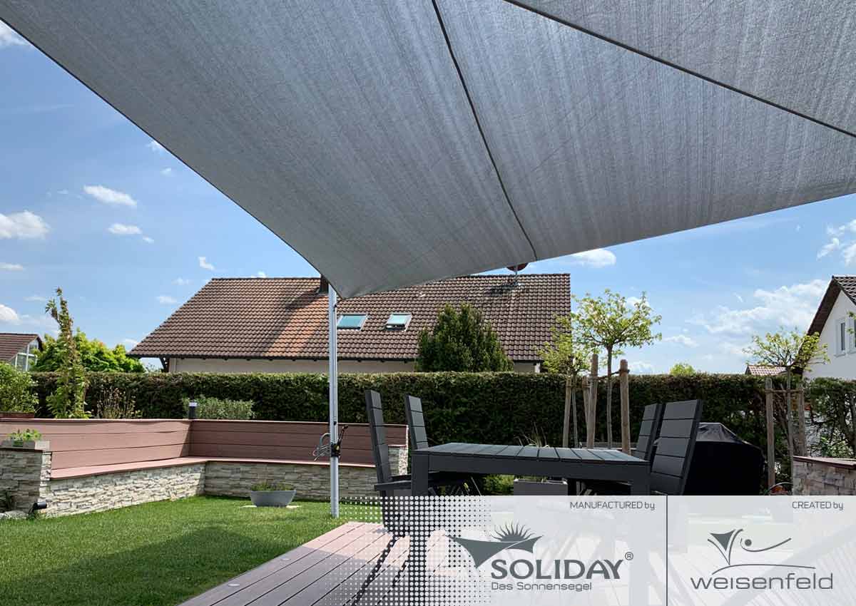 SOLIDAY M - manuell aufrollbares Sonnensegel 
