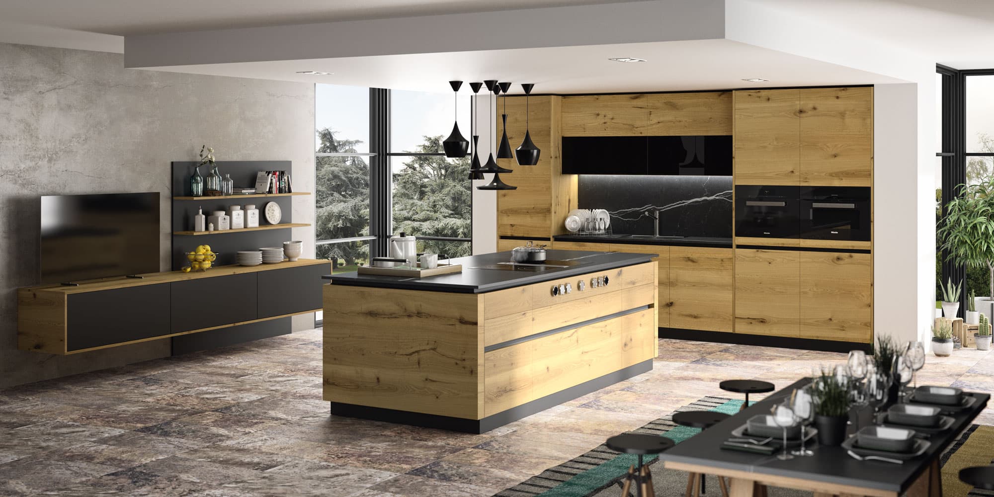 Risseiche feinstes Naturholz