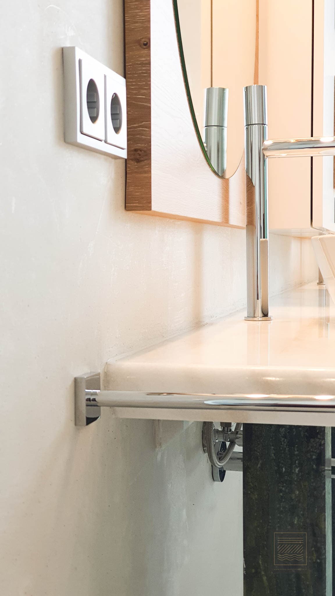 Kalkputz im Badezimmer