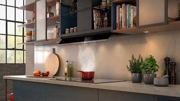 Integriertes Design für mehr Stauraum - Dunstabzug