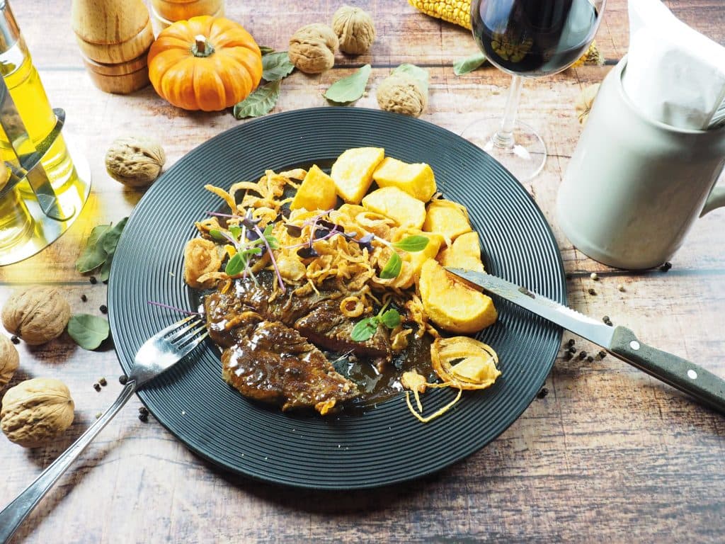 Zwiebelrostbraten (Sous-vide gegart)