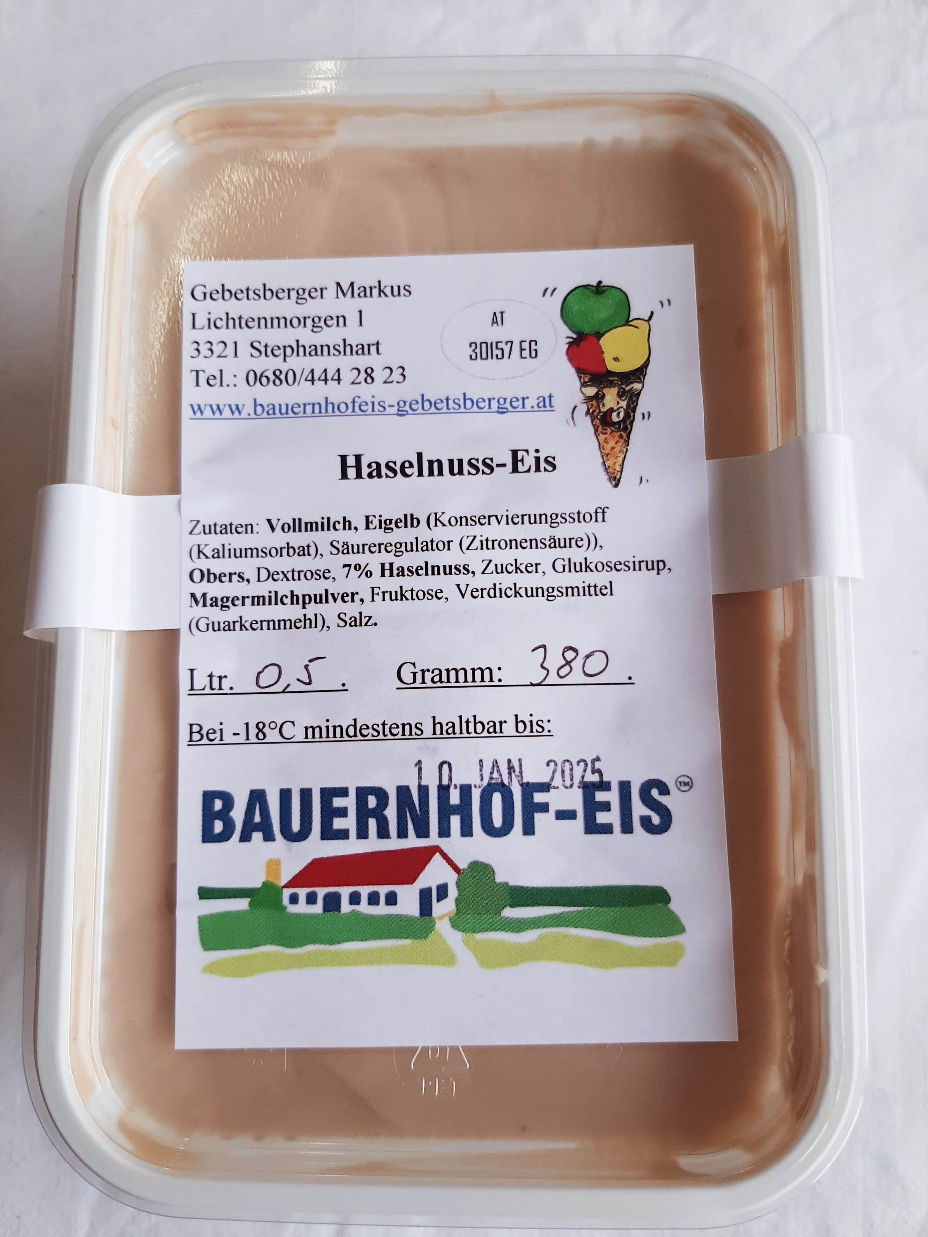 Bauernhofeis - Haselnuss
