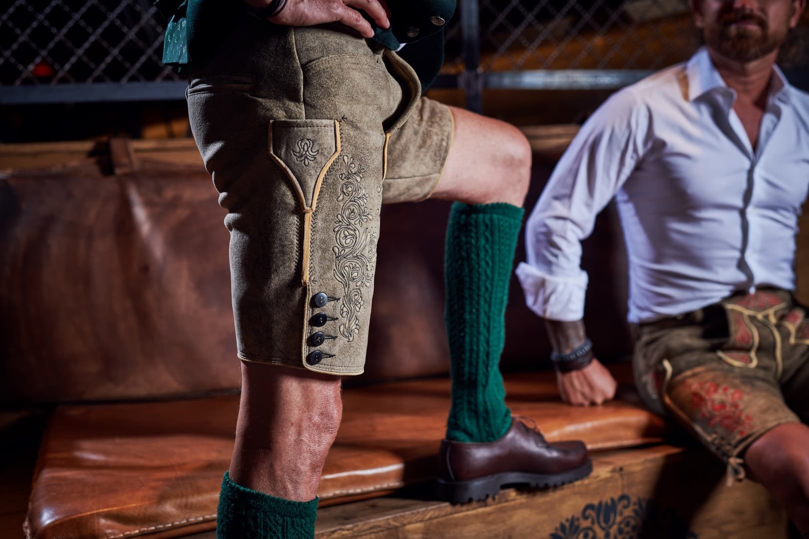 Hirschlederhose sämisch gegerbt