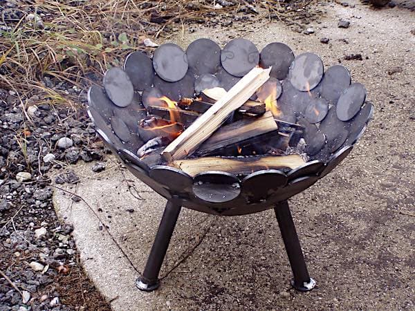 Feuerschale aus Metall