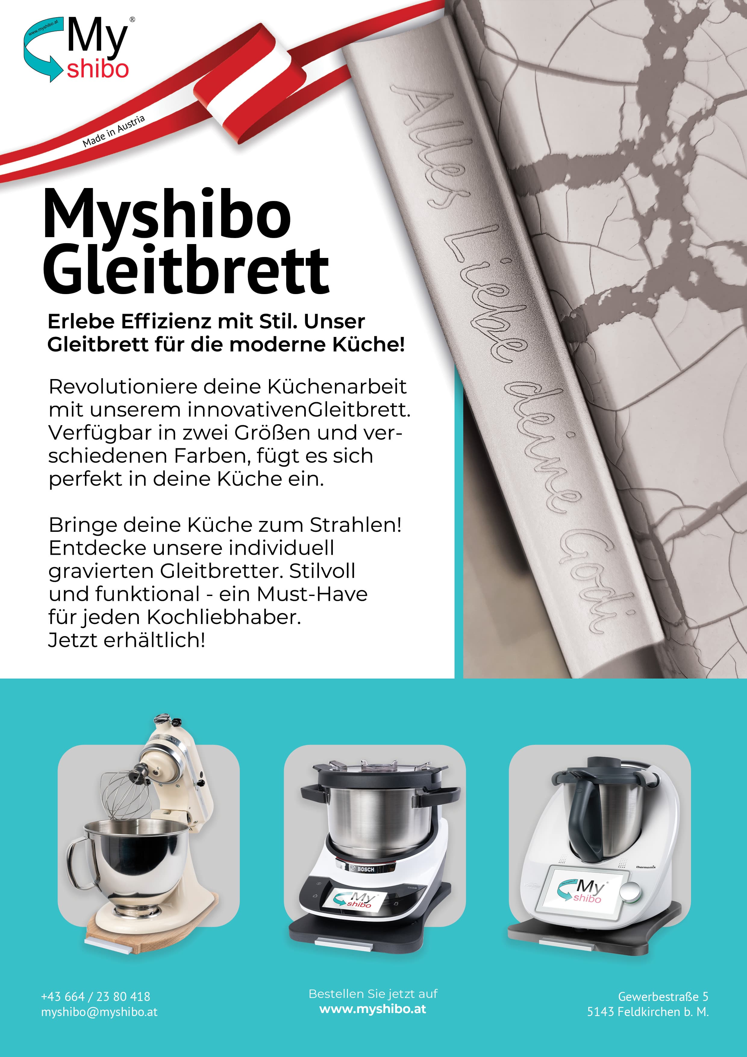 Personalisiertes Gleitbrett – das Geschenk für Thermomix-Fans