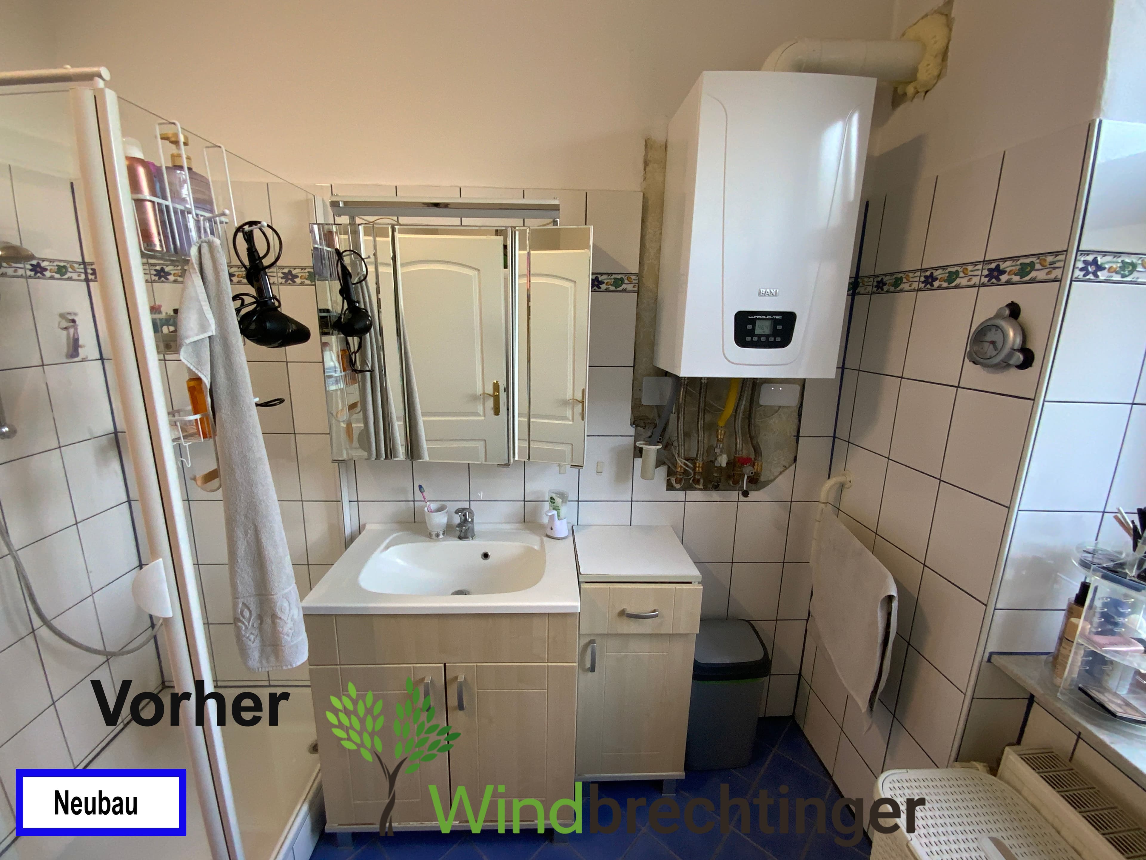 Maßangefertigte Badezimmermöbel in Neubau – Eleganz von Tischlerei Windbrechtinger