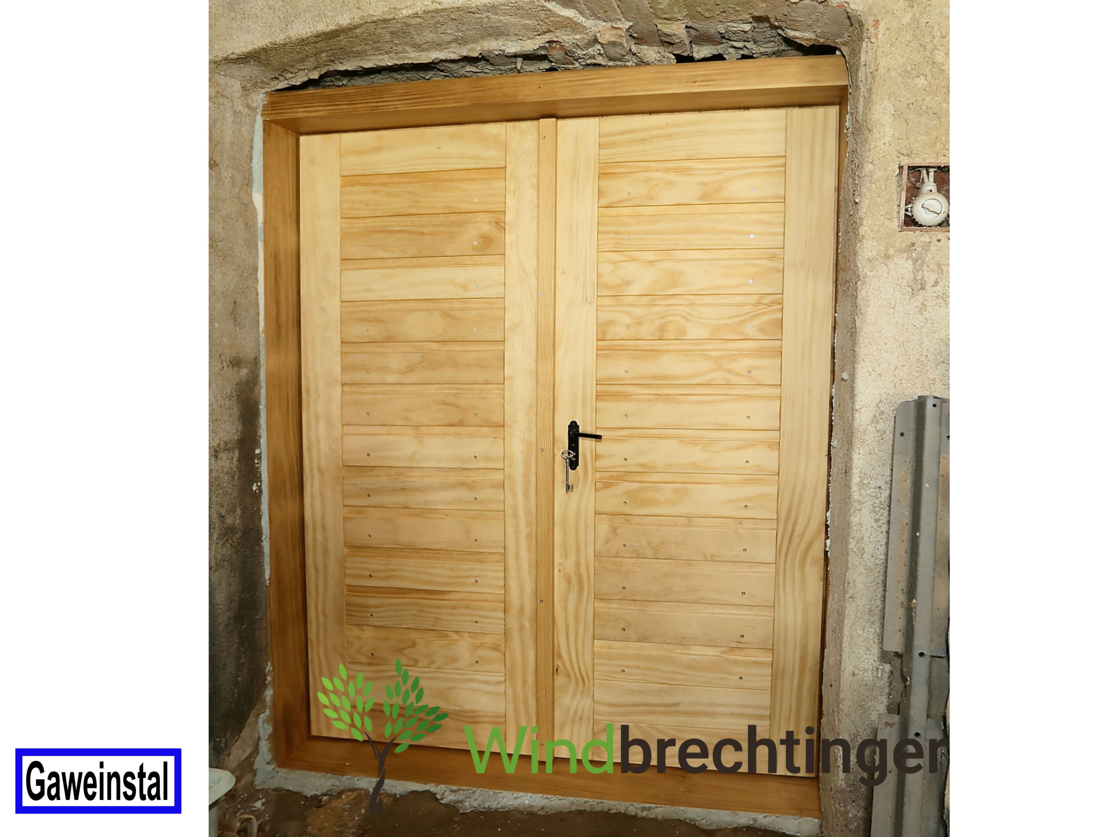 Windbrechtinger Kellertür  Accoya-Holz Wasserfest-gaweinstal-wien-noe