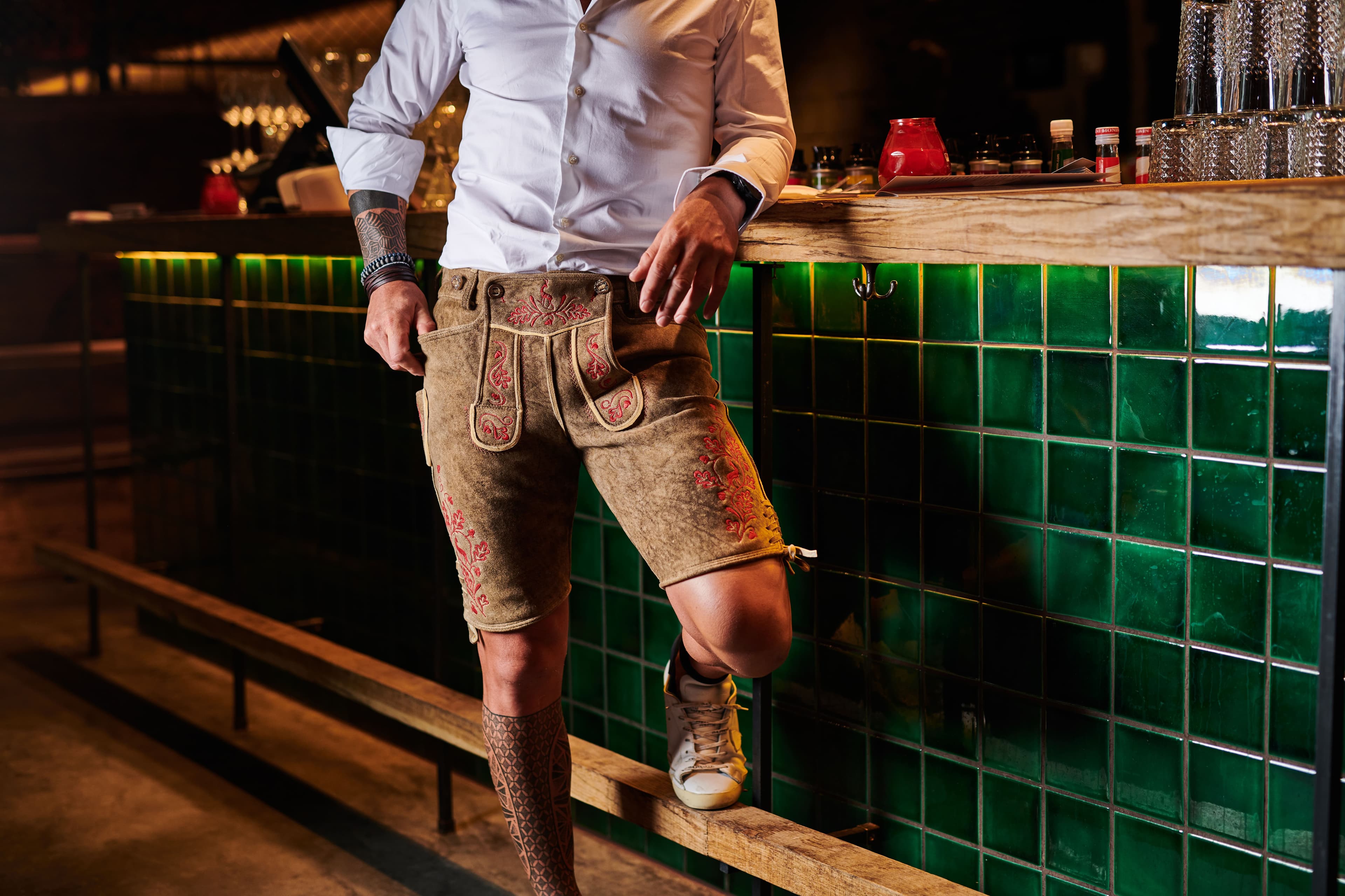 Maßgefertigte Lederhosen aus hochwertigem Hirschleder