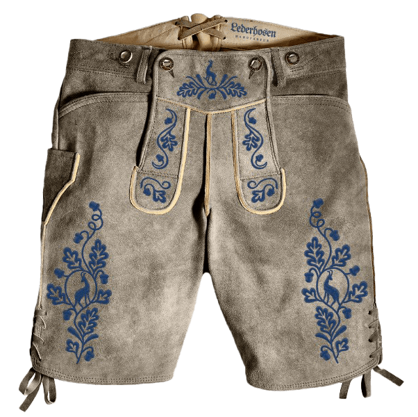 Personalisierte Lederhosen mit Initialen und Gravur