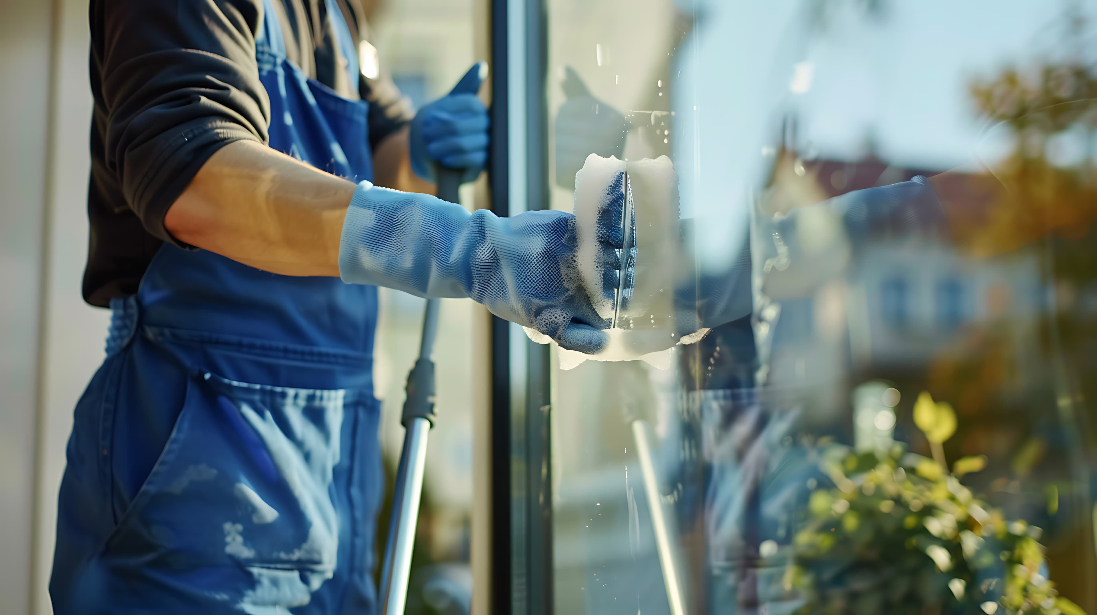Fensterreinigung für Glasfronten in München