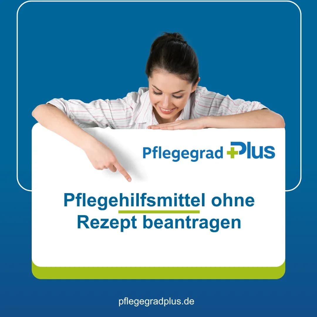 Pflegebedürftige Person bestellt Pflegehilfsmittel online ohne Rezept – sichere Lieferung direkt nach Hause bei Pflegegrad 1