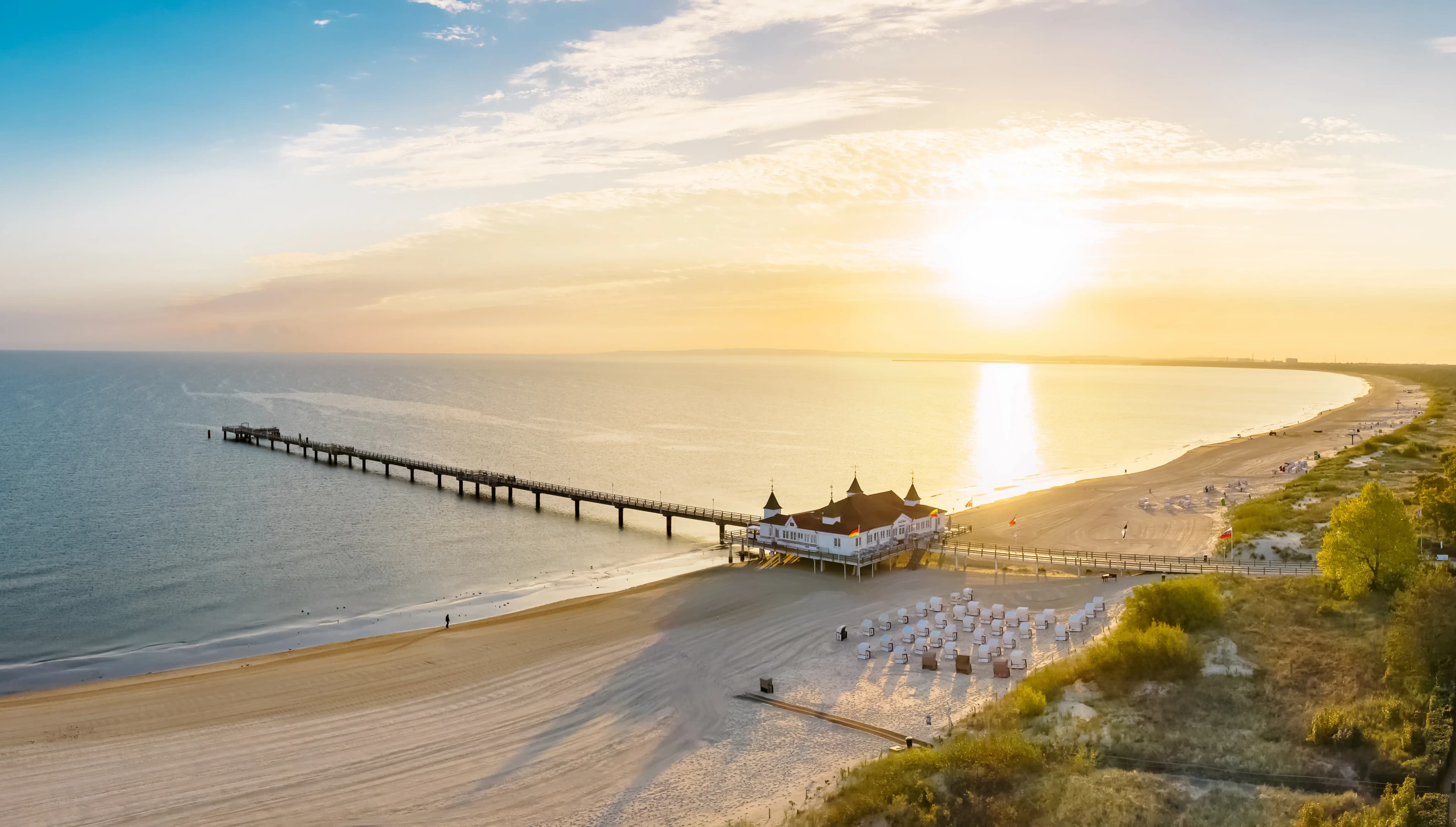 Ferienwohnung auf Usedom mit Blick auf die Seebrücke