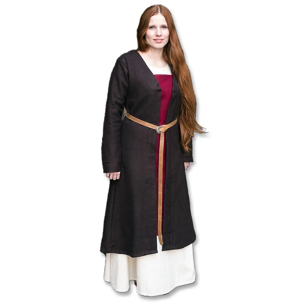 Birka Woll-Mantel nach Original, braun