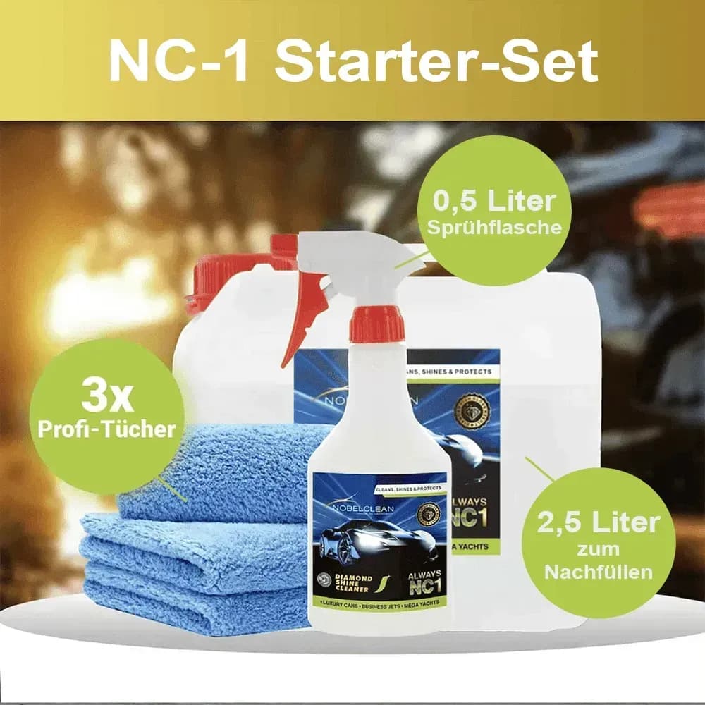 Professionelle Reinigungssets für Autos kaufen - Streifenfrei mit NC1