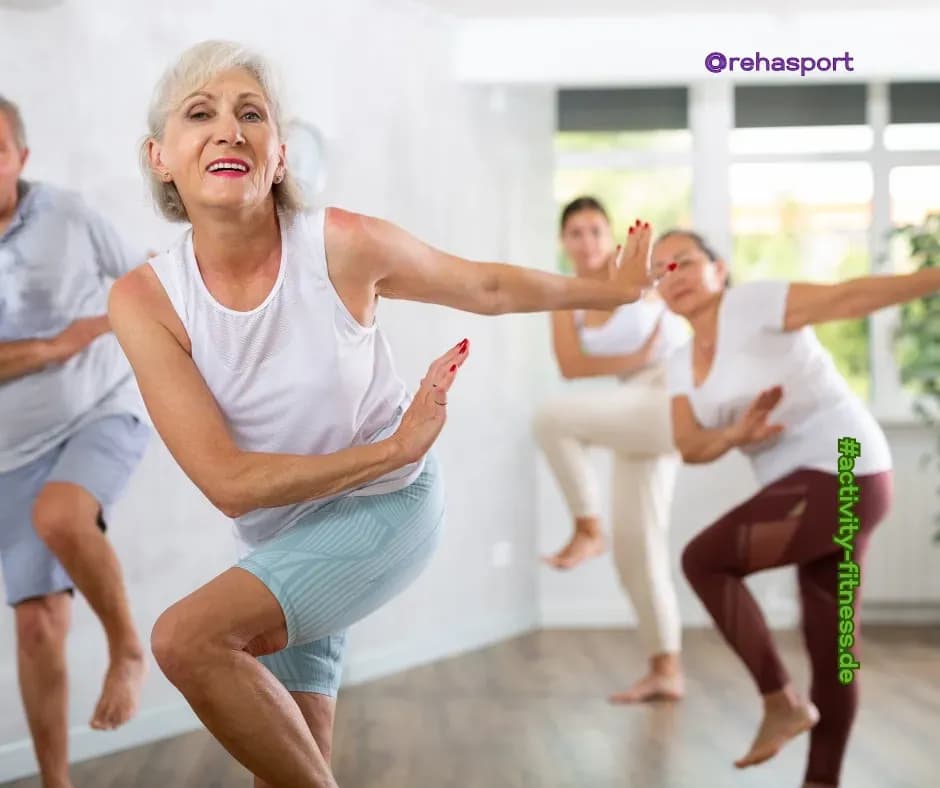 knie übung in der gruppe