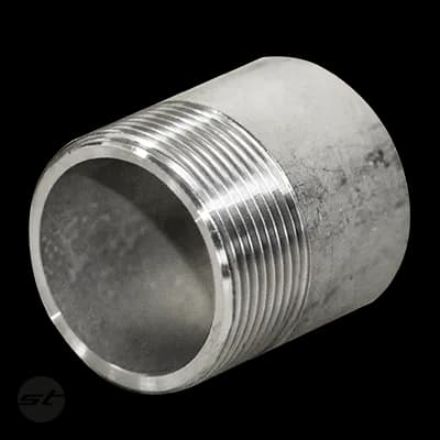 Anschweißnippel flachdichtend zylindrisch V4A