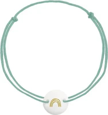 Coppenrath, Armband mit Porzellananhänger Regenbogen
