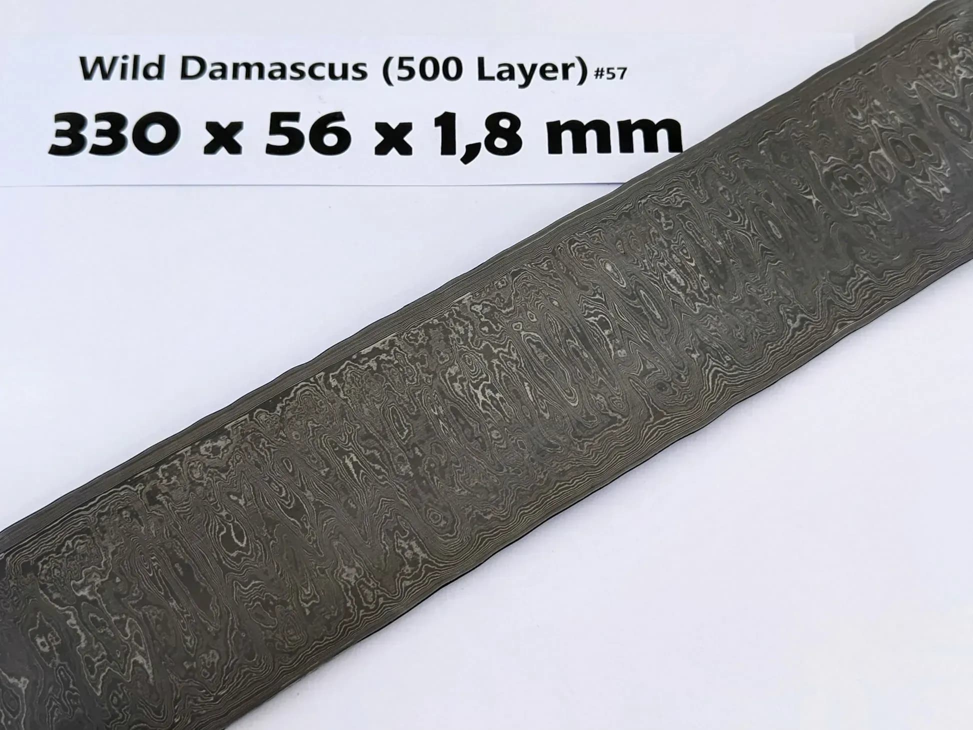 Paschinger Messer Wilder Damast (500 Lagen) - 1,8 mm