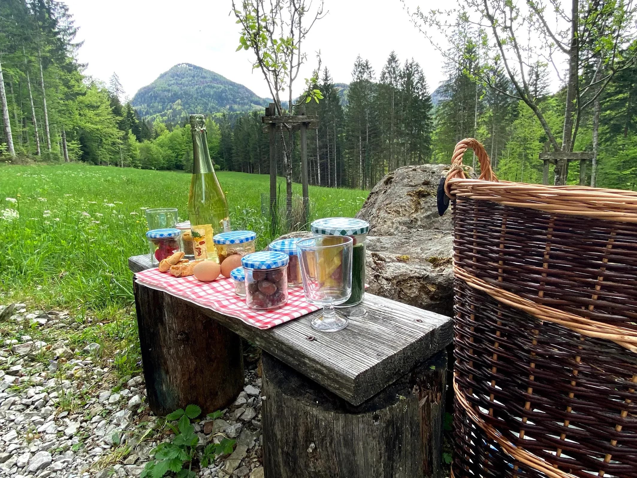 Fahrradausflug und Hütten-Catering im Salzkammergut