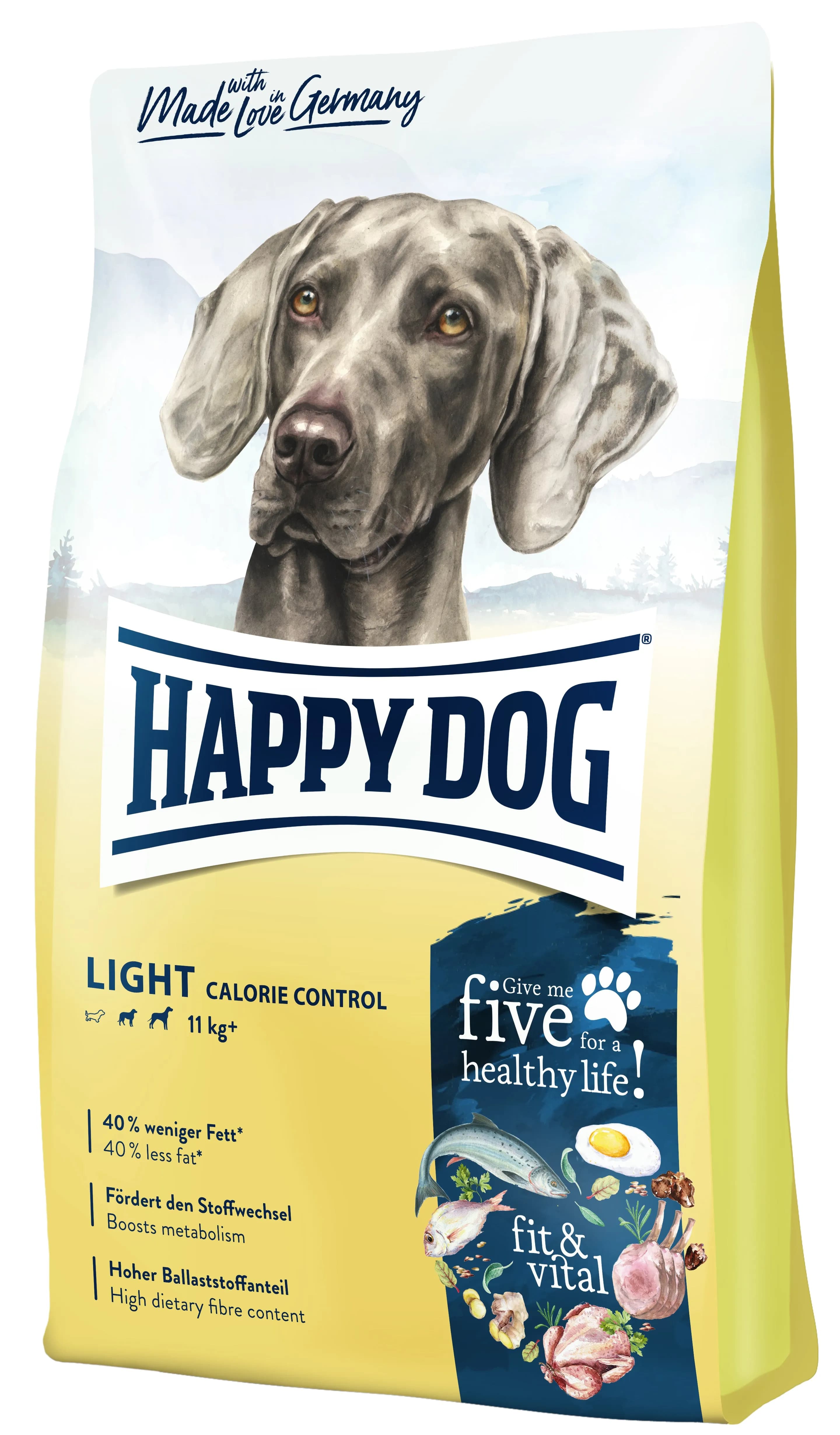 Happy Dog Fit & Vital – Light Calorie Control Leicht genießen, gesund bleiben!