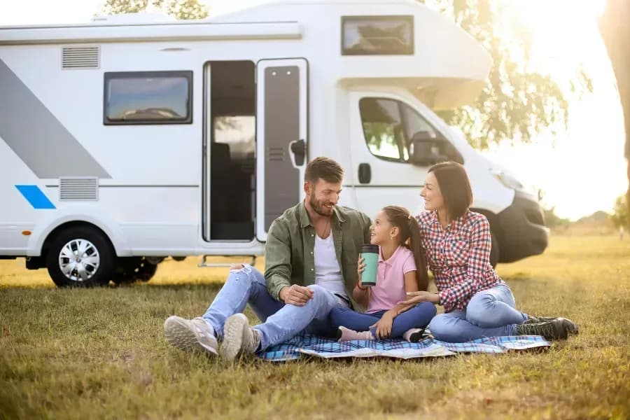 Perfekter Stopp für Reisemobile top erreichbar