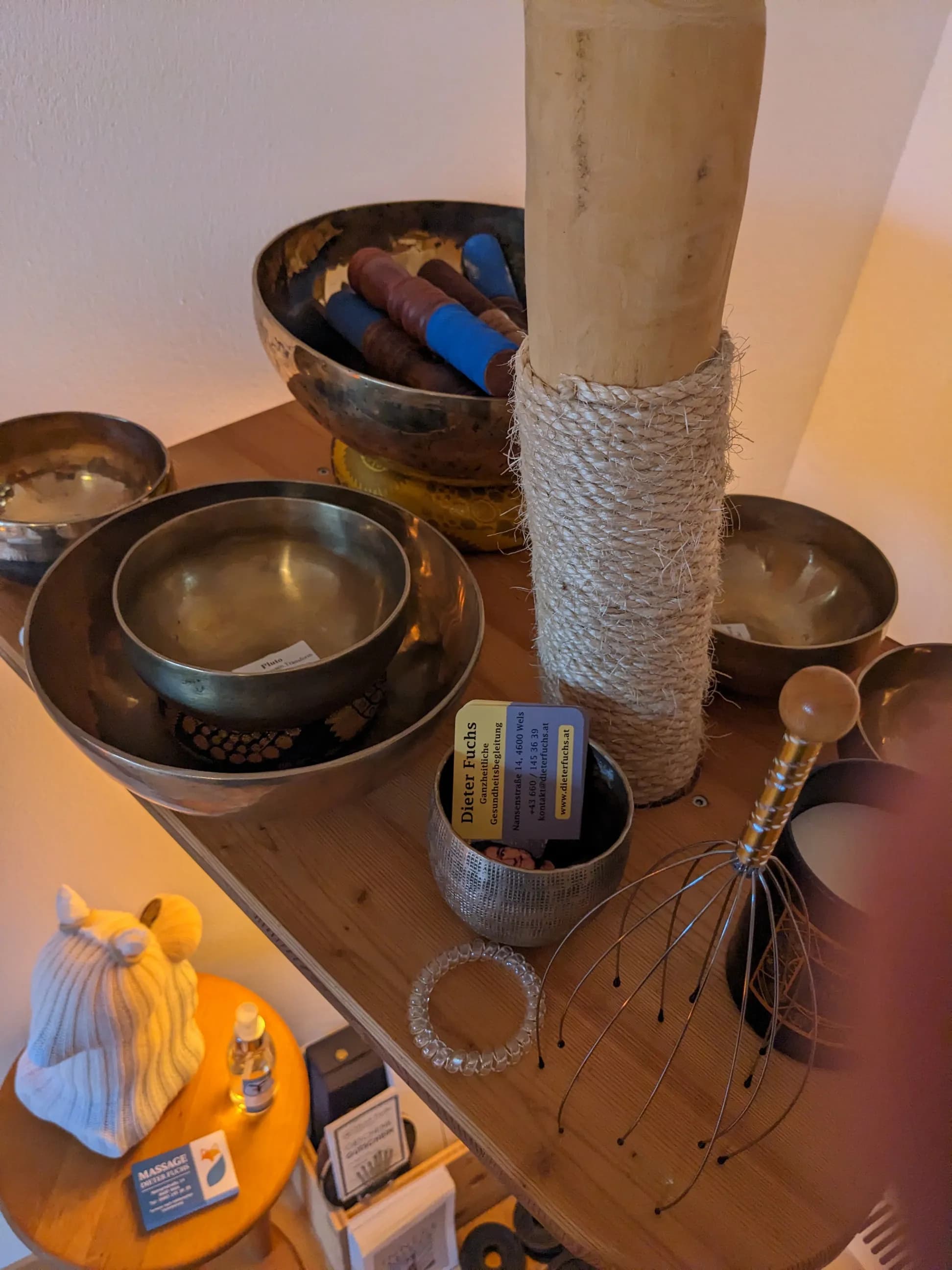Klangschalenbehandlung mit Planetenfrequenzen