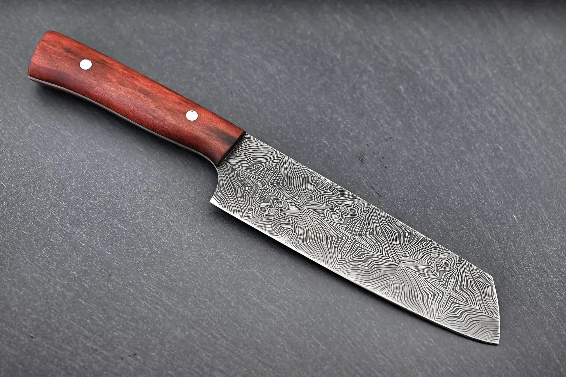 Paschinger Messer Damast Santoku Mosaikdamast