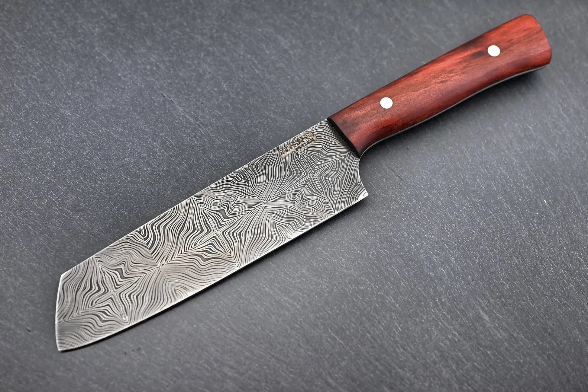 Paschinger Messer Damast Santoku Mosaikdamast