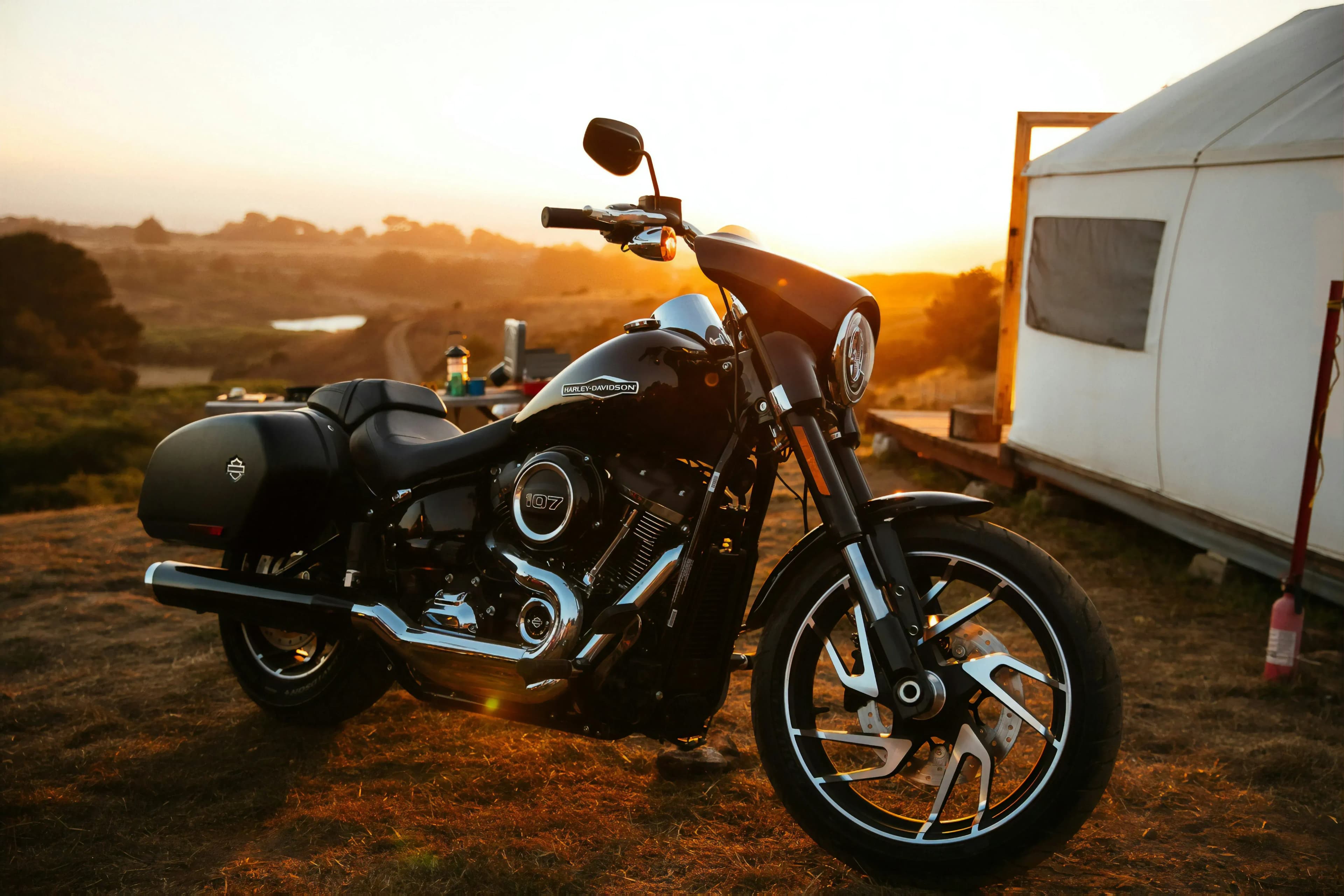 Campingplatz für Motorradfahrer