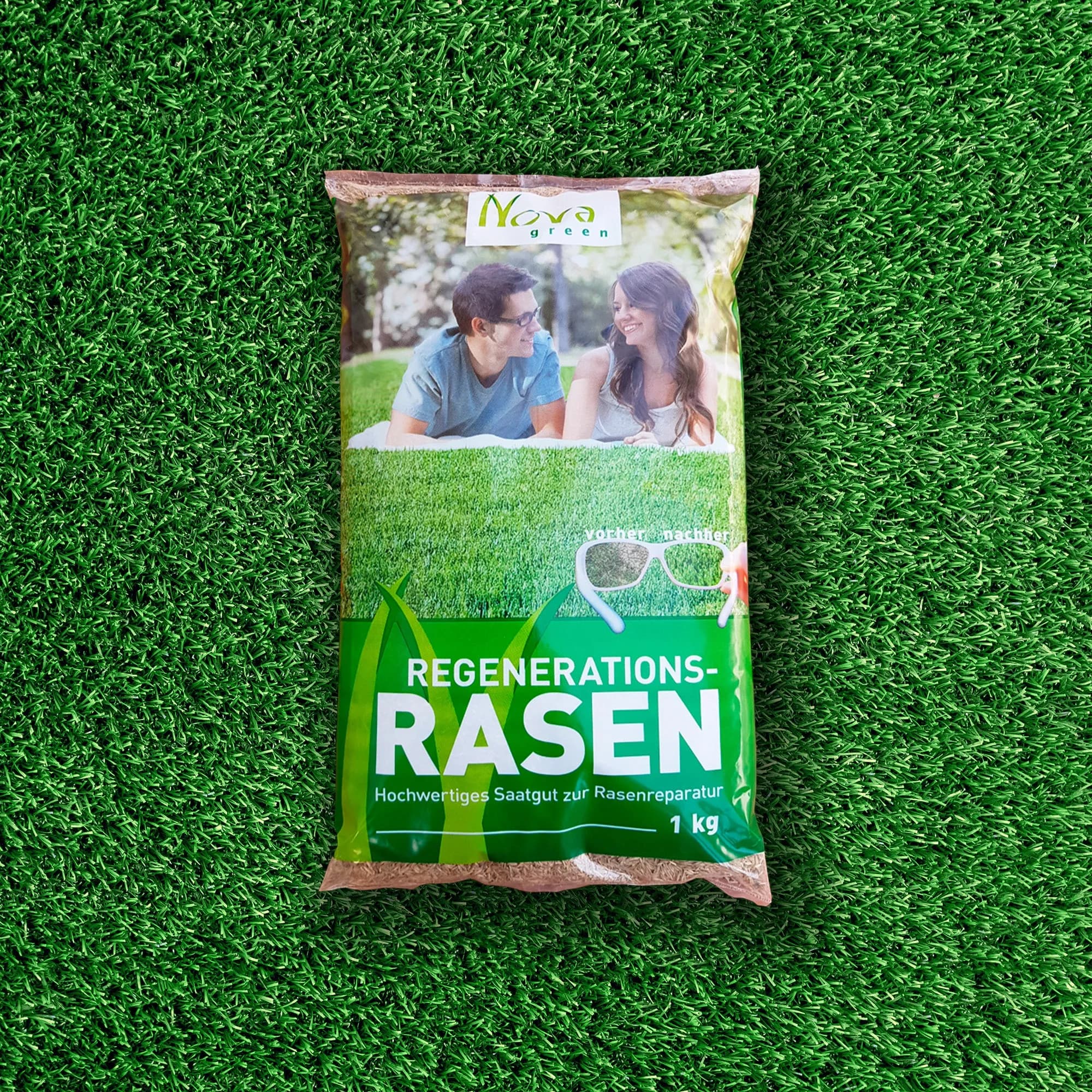 Regenerationsfähiger Rasensamen für strapazierte Rasenflächen