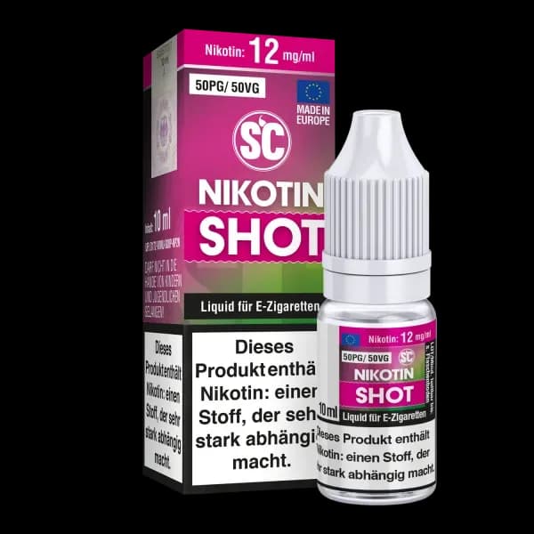 SC - 10ml Nikotin Shot (Packung: 1er Packung / Stärke: 20 mg/ml / Model: 50PG / 50VG) (695,00 EUR / liter)