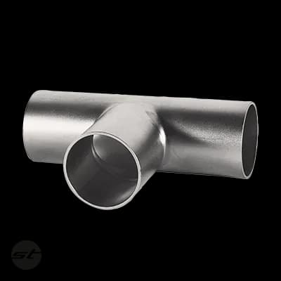 GL-T-Stück lang metall blank V2A