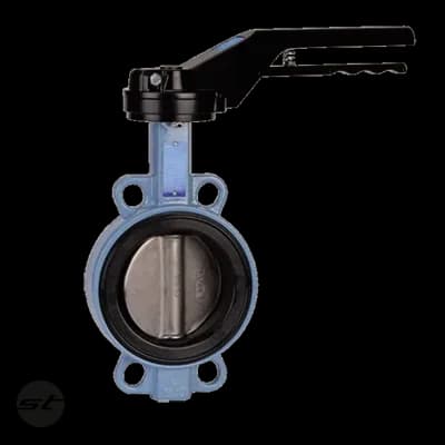 Hochtemperatur-Absperrklappe GGG50/V4A/FKM