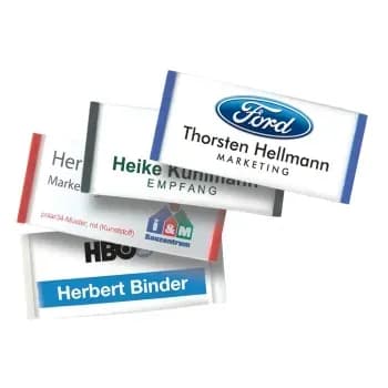 Namensschilder aus Metall