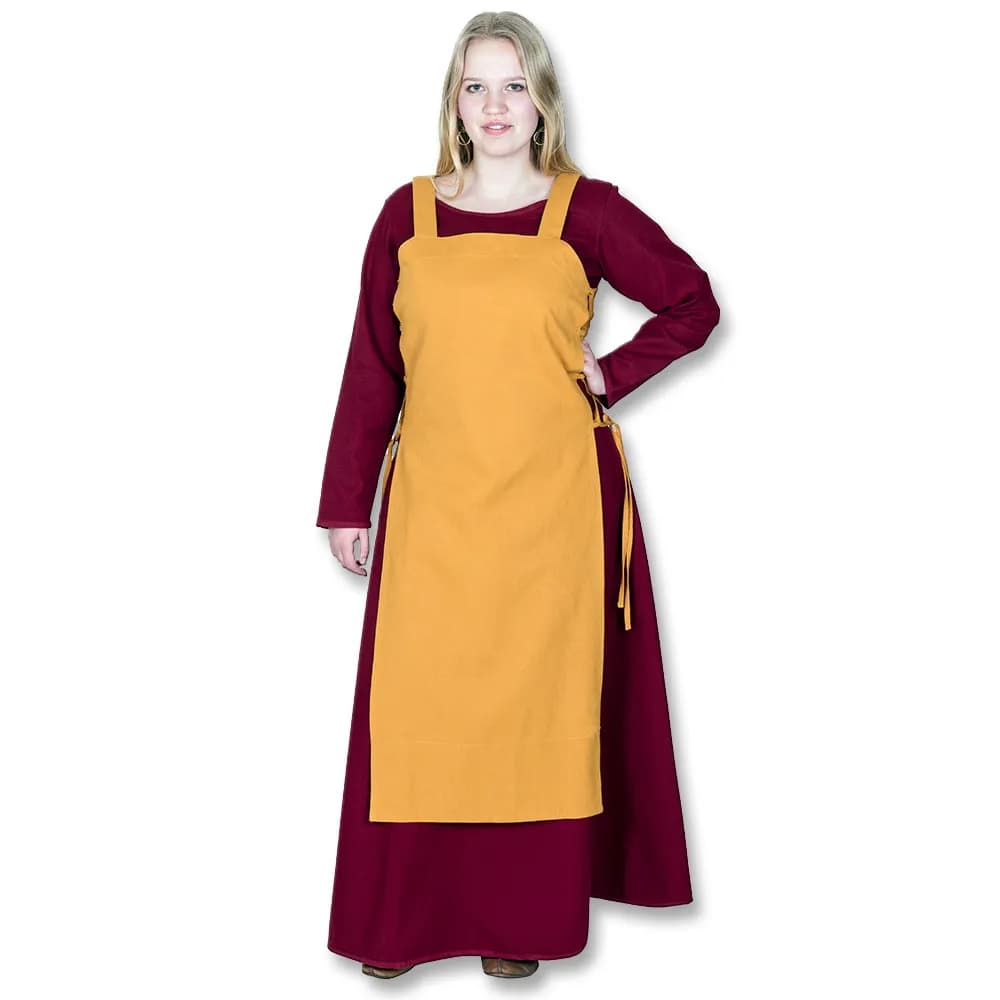 Wikinger Trägerkleid, senfgelb