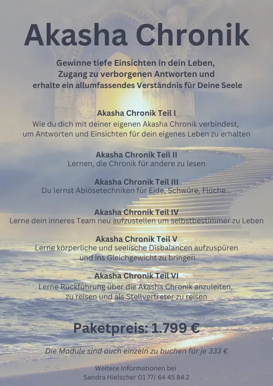Akasha chronik Lesen lernen  Hannover