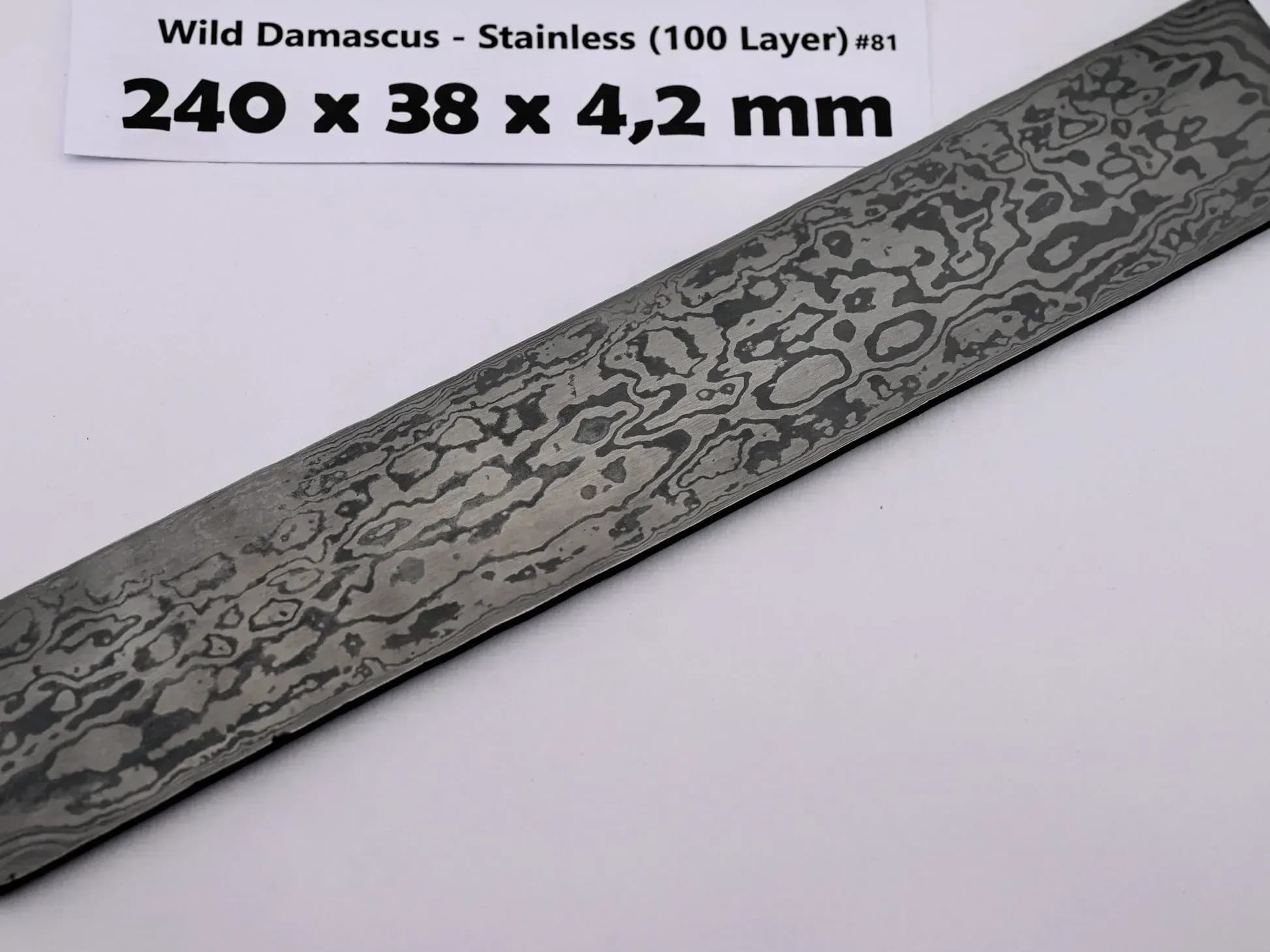 Paschinger Messer Wilder Damast - Rostfrei (100 Lagen) - 4,2 mm