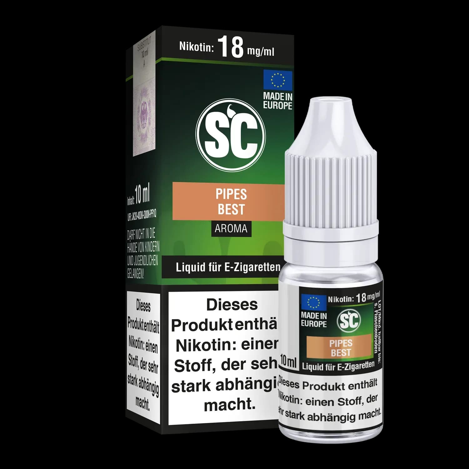 Pipes Best Tabak E-Zigaretten Liquid (Packung: 1er Packung / Stärke: 18 mg/ml) (695,00 EUR / liter)