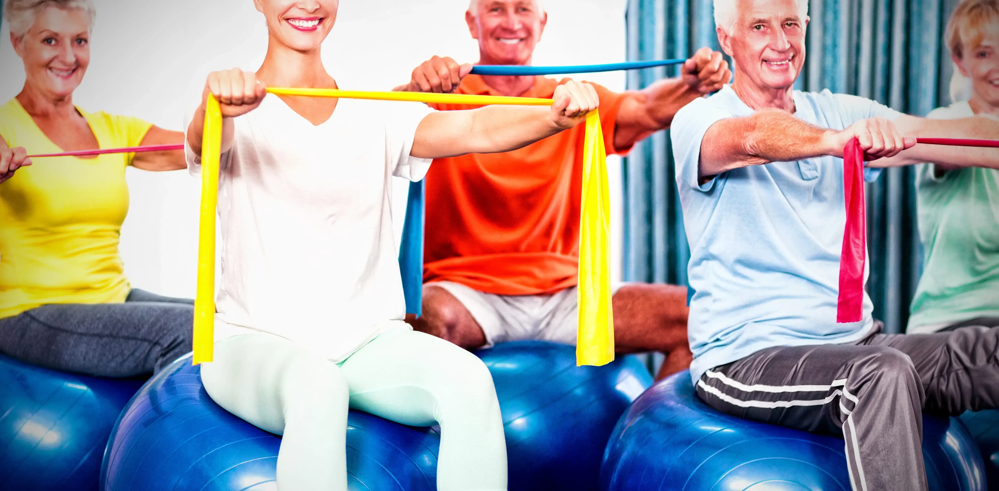 Rehasport mit Senioren in der Gruppe