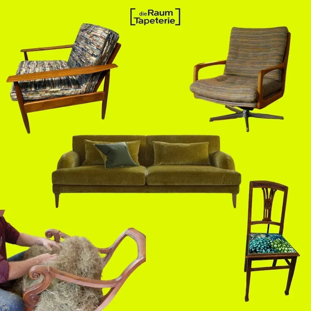 Sessel polstern, Sofa polstern,Stuhl neu beziehen